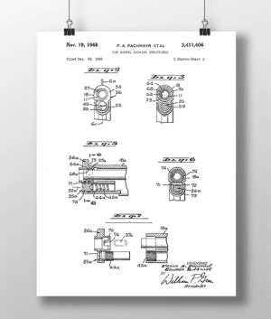 Pistol Konstruktion 2 Patent | Plakat 3