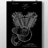 Harley Motor Patent | Plakat 7
