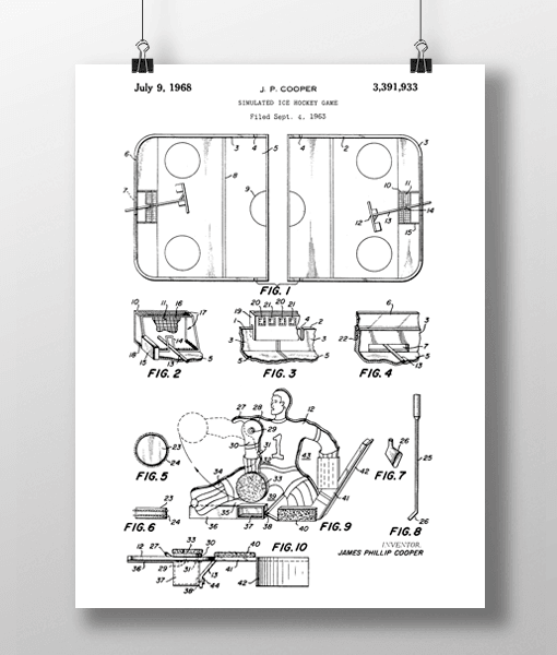 Hockey Game Patent | Plakat 1