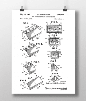 Lego Klodser 3 Patent | Plakat 3