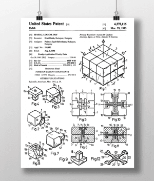Rubik Terning Patent | Plakat 3