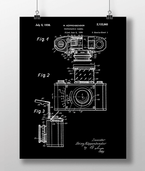 Photographic Camera 1 Patent | Plakat 1