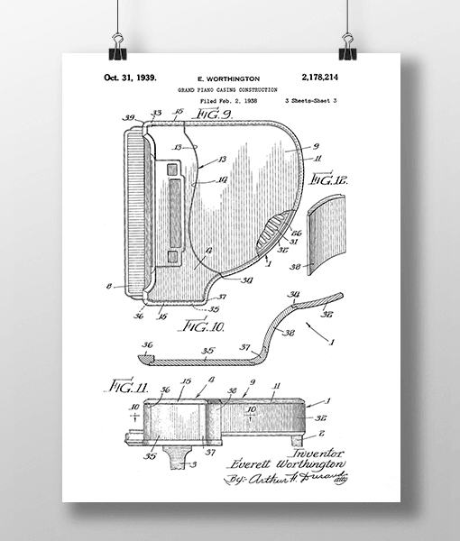 Piano 1 Patent | Plakat 1