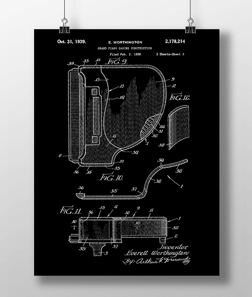 Piano 1 Patent | Plakat 2