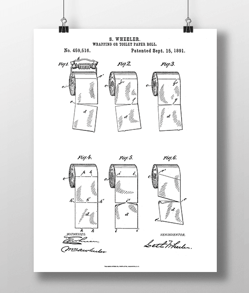 Toilet Rolls Patent | Plakat 2
